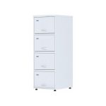 Móveis de Aço Arquivo de Aço 04 Gav - (70cm) - CHAPA # 26 - TRILHO TELESC - 1,36x0,47x0,70m - CZ/CZ - AMAPA - 13104