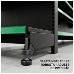 Gondola Centro 137 FIT Continuação Preto 8 Bandeja Etiqueta Verde - 39301