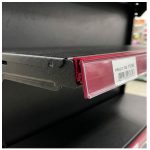Gôndola Centro Preta Inicial 2,02m com 12 Bandeja Etiqueta Vermelha - 39411