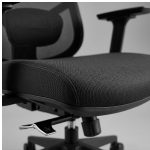 Cadeiras Escritório Cadeira Presidente Ergonômica Premium com Ajuste 3D e Tela Mesh Preta TOKYO - 32887