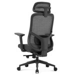 Cadeiras Escritório Cadeira Presidente Ergonômica Premium com Ajuste 3D e Tela Mesh Preta TOKYO - 32887
