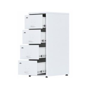 Arquivo de Aço 4 Gavetas para Pasta Suspensa com Chave Linha Aço Chapa 22 Reforçada 13106