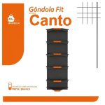 CANTO de Gondola 2,02m com 6 Bandejas Etiqueta Azul - 39431