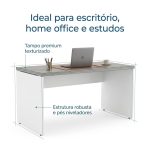 Sem categoria Mesa para Escritório Reta 1,70x0,70m - S/ Gavetas - Fresno / Branco - 71104
