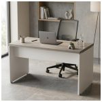 Sem categoria Mesa para Escritório Reta 1,70x0,70m - S/ Gavetas - Fresno / Branco - 71104
