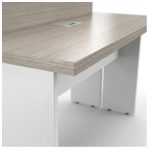 Sem categoria Mesa Estação de Trabalho 2,40x1,20m 04 Lugares s/ Gavetas c/ ponto para tomadas - Fresno / Branco - 71120