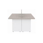 Sem categoria Mesa Estação de Trabalho 2,40x1,20m 04 Lugares s/ Gavetas c/ ponto para tomadas - Fresno / Branco - 71120
