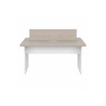 Sem categoria Mesa Estação de Trabalho 2,40x1,20m 04 Lugares s/ Gavetas c/ ponto para tomadas - Fresno / Branco - 71120