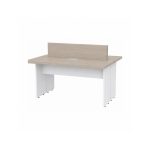 Sem categoria Mesa Estação de Trabalho 2,40x1,20m 04 Lugares s/ Gavetas c/ ponto para tomadas - Fresno / Branco - 71120